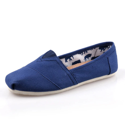 Summer Classic Blue Canvas Loafers Men Women Low Comfortable Flat Shoes Men Slip-on Casual Shoes Men Espadrilles zapatos hombre - Livandy